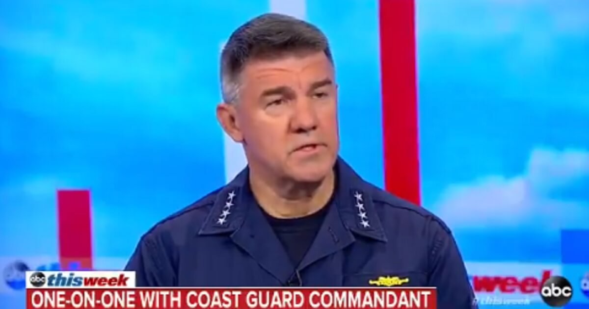 Coast Guard Adm. Karl Schultz speaks Sunday on ABC's "This Week."