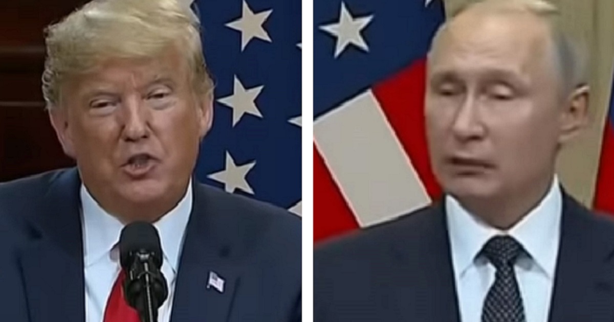 Donald Trump, left, and Vladimir Putin