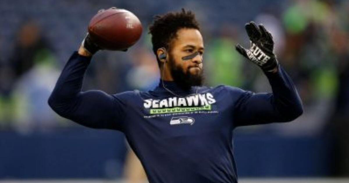 Seattle Seahawks' Earl Thomas warms up before a 2017 game against the Atlanta Falcons in Seattle.