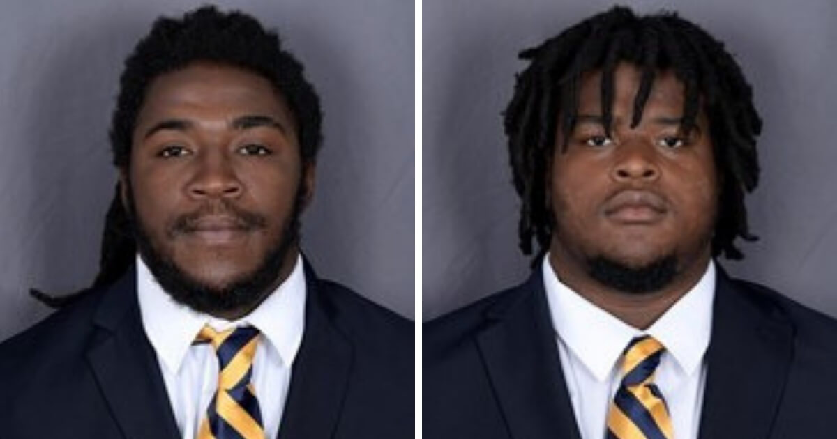 Anthony Jones, left, and Mershawn Miller, football players at Florida International University