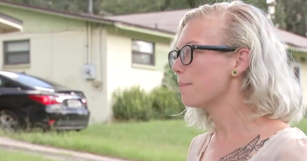 Alis Muntain of Florida woman tells WJAX-TV about how she was saved by a good guy with a gun after a teen pulled a knife on her in a store and demanded sex.