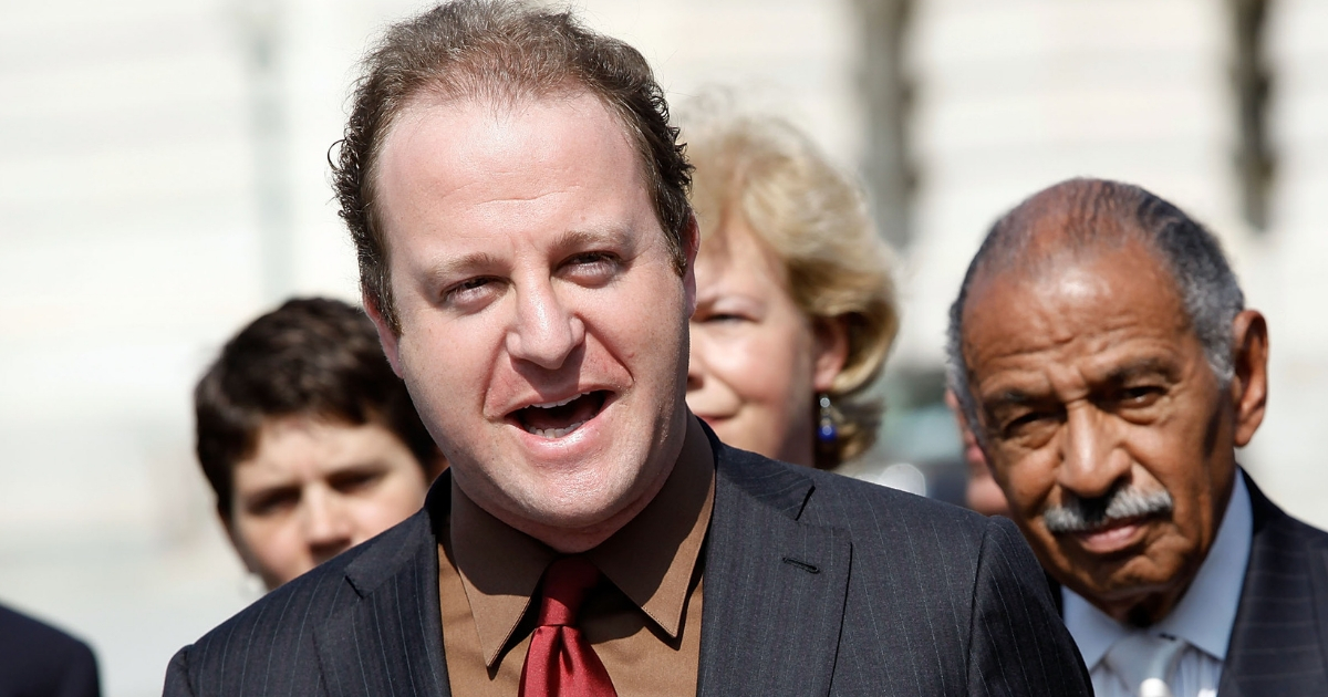 Rep. Jared Polis delivers remarks about legislation to repeal the Defense of Marriage Act on Sept. 15, 2009.