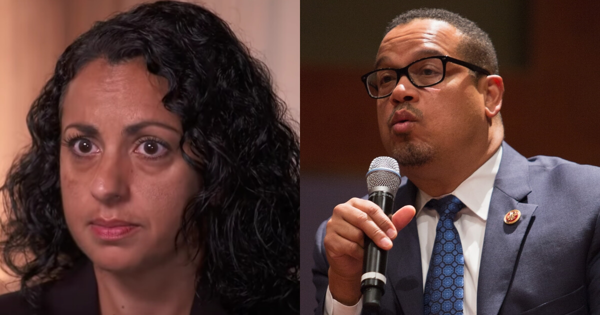Karen Monahan, left, claims leads of the Democratic party have ignored her allegations of domestic violence at the hands of Minnesota Rep. Keith Ellison, right.