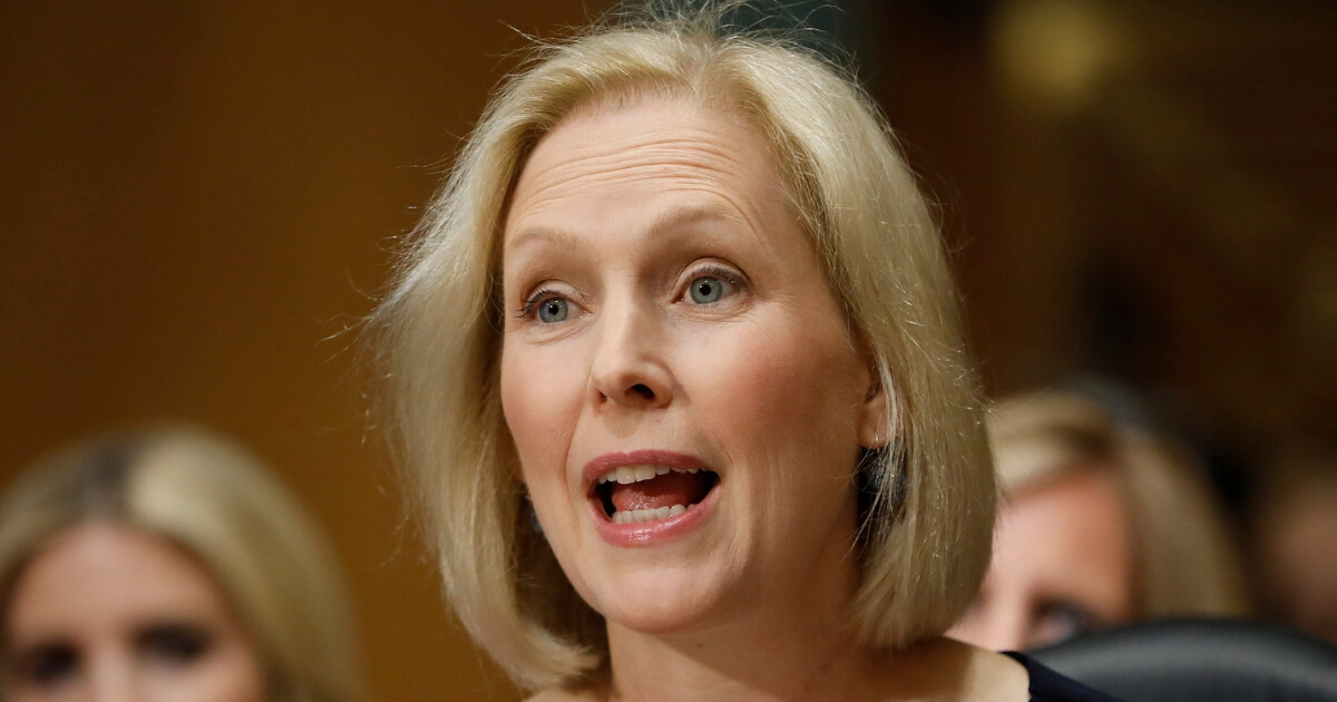 Sen. Kristen Gillibrand, D-New York, speaks during a Commerce Committee hearing July 11 on Capitol Hill in Washington.