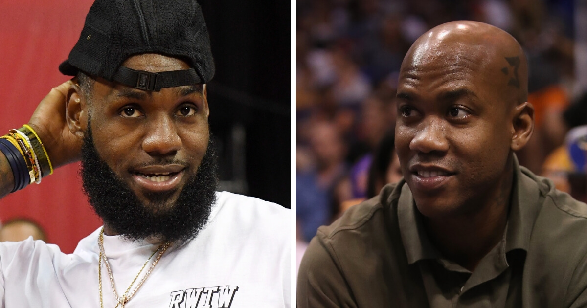 LeBron James, left, and Stephon Marbury, right.