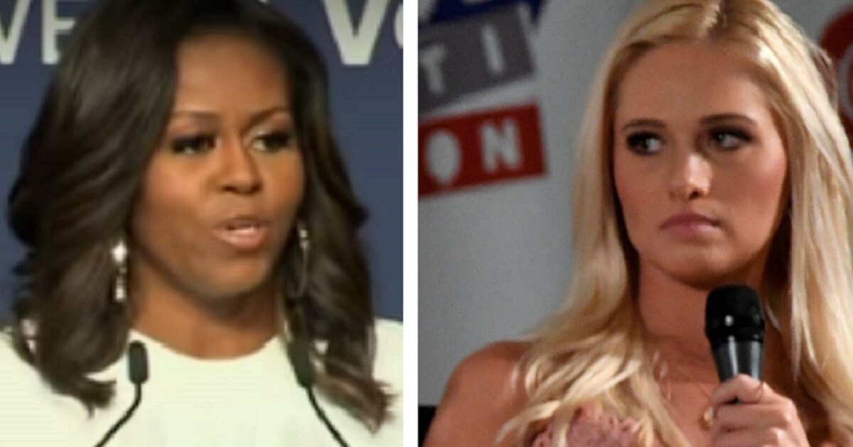 Michelle Obama, left, and Tomi Lahren, right.