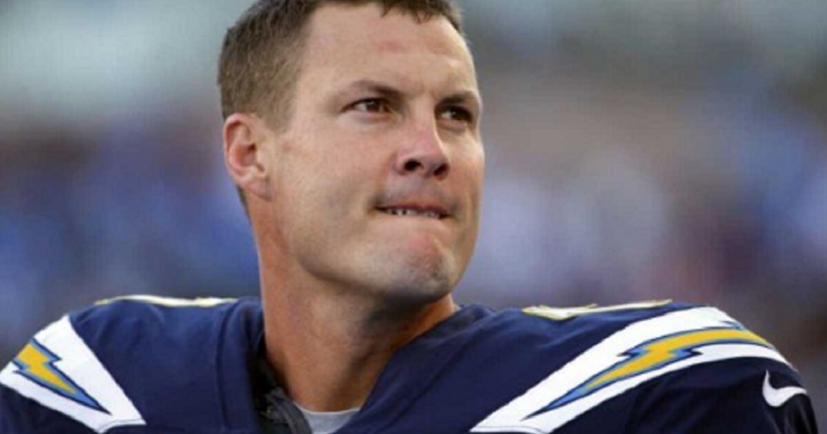 Philip Rivers in his Chargers uniform.