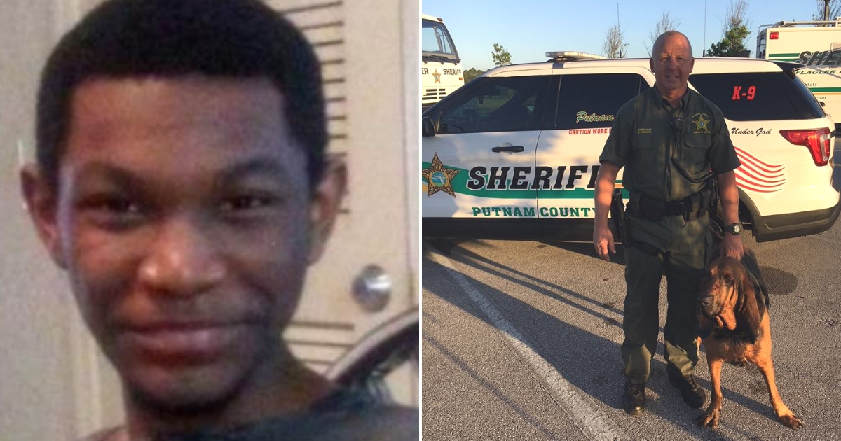 Missing teen and the bloodhound that found him