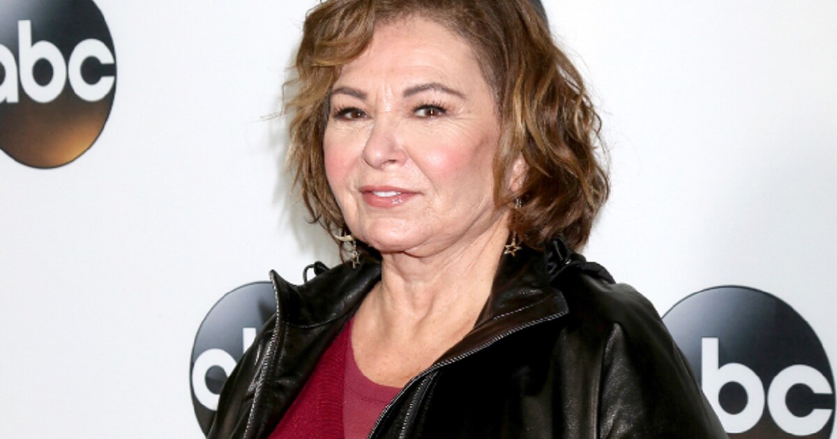 Former ABC star Roseanne Barr is pictured on her way to a party in January.