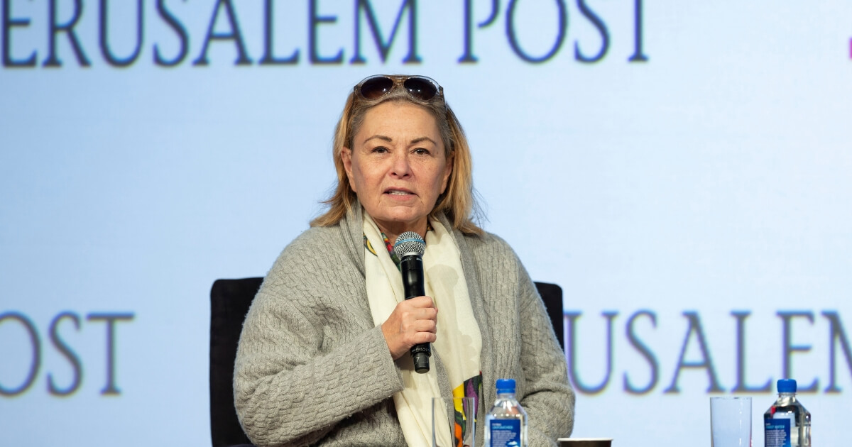 Roseanne Barr interviewed by Dana Weiss during 7th Annual Jerusalem Post Conference at Marriott Marquis Hotel.