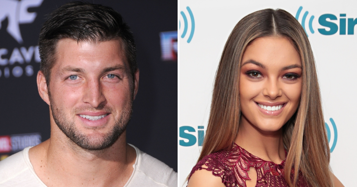 Tim Tebow and his girlfriend Demi-Leigh Nel-Peters.