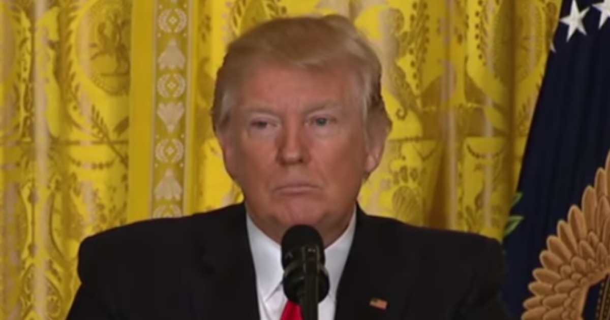President Donald Trump during a 2017 press conference at the White House.