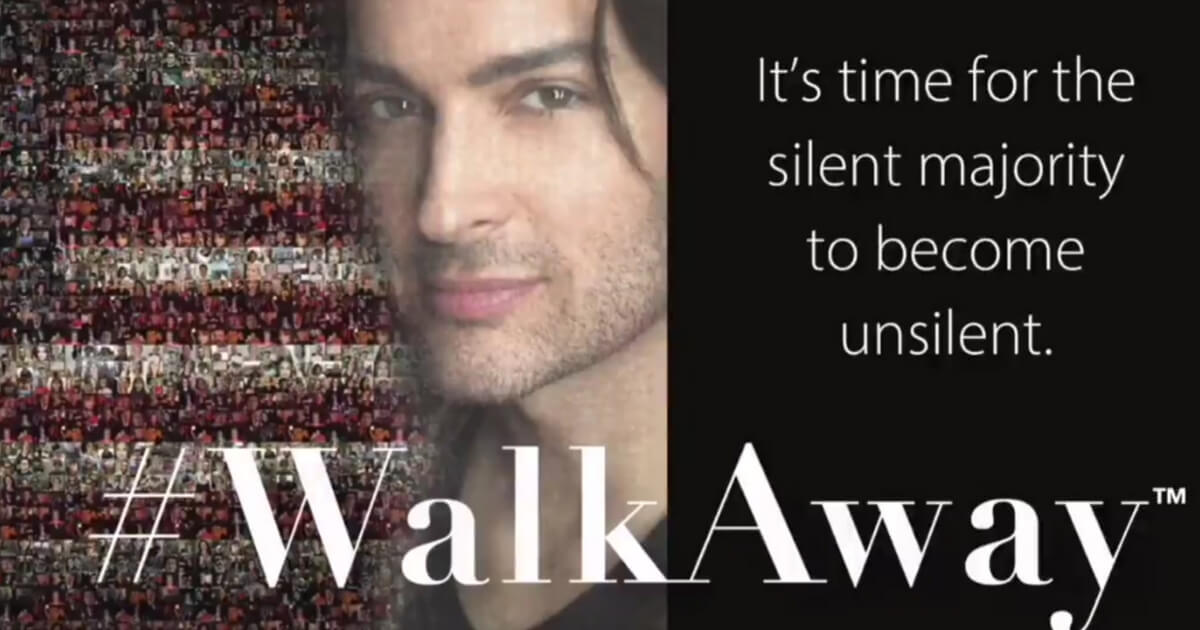 A scene from a video promoting the #WalkAway march in Washington, which encourages liberals who have become conservatives to come together.