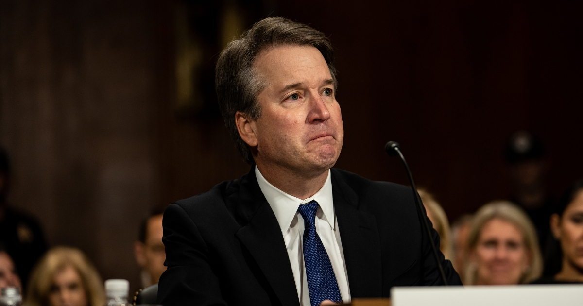 Brett Kavanaugh testifies in front of the Senate Judiciary committee.