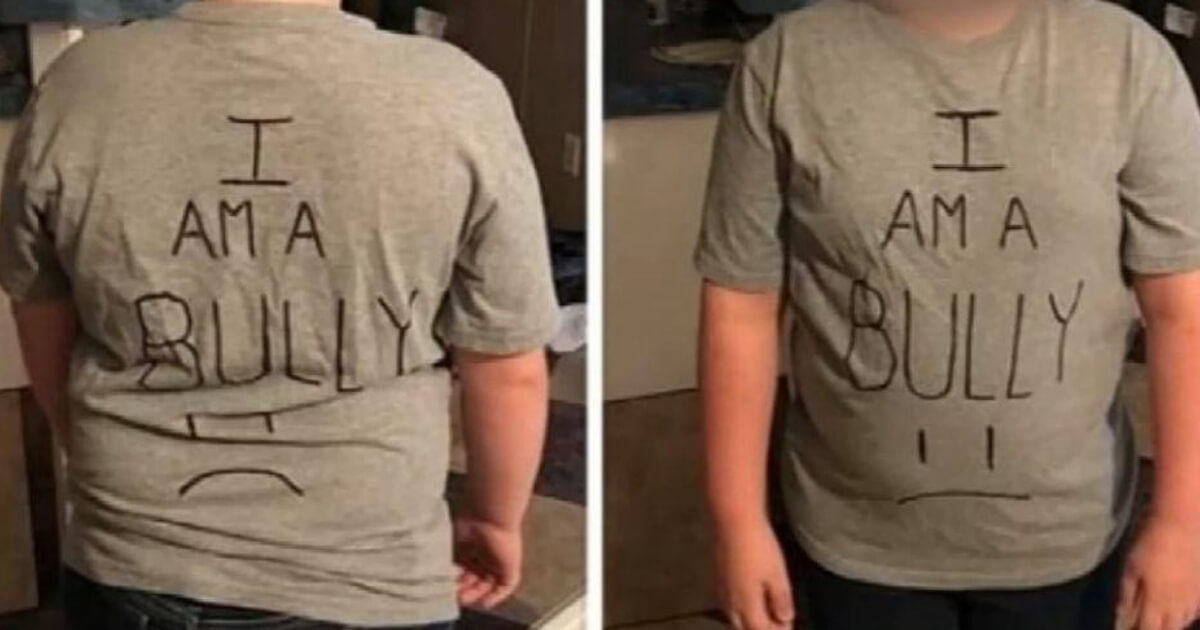 A Texas mom made her son wear a T-shirt that reads "I Am A Bully" to punish him for his behavior at school