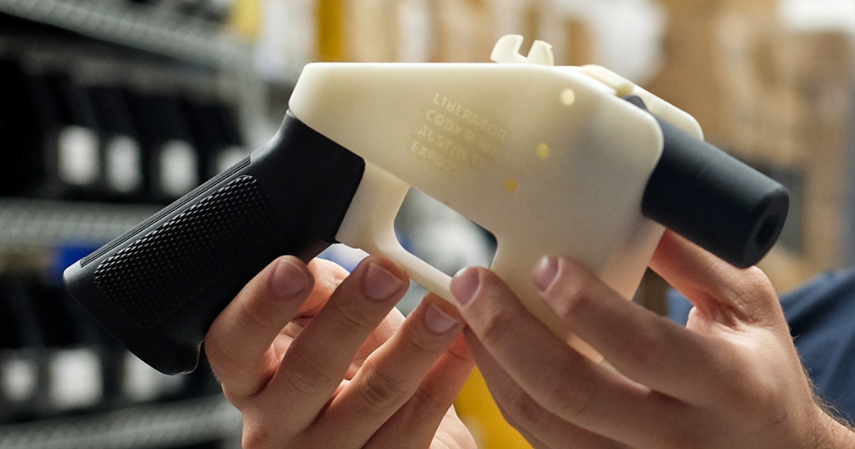 The Liberator is a 3-D-printed gun from Defense Distributed in Austin, Texas.