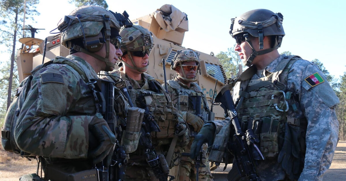 Soldiers from the Army's 1st Security Force Assistance Brigade train at Joint Readiness Training Center at Fort Polk, Louisiana.