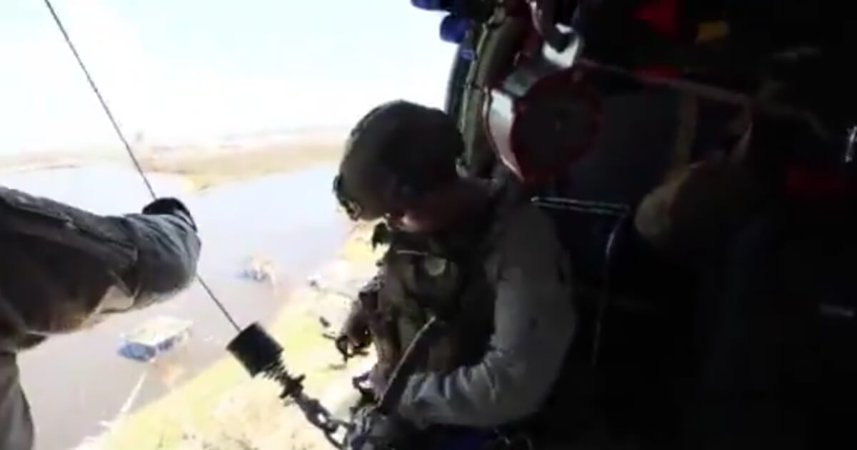 Inside a helicopter rescue.