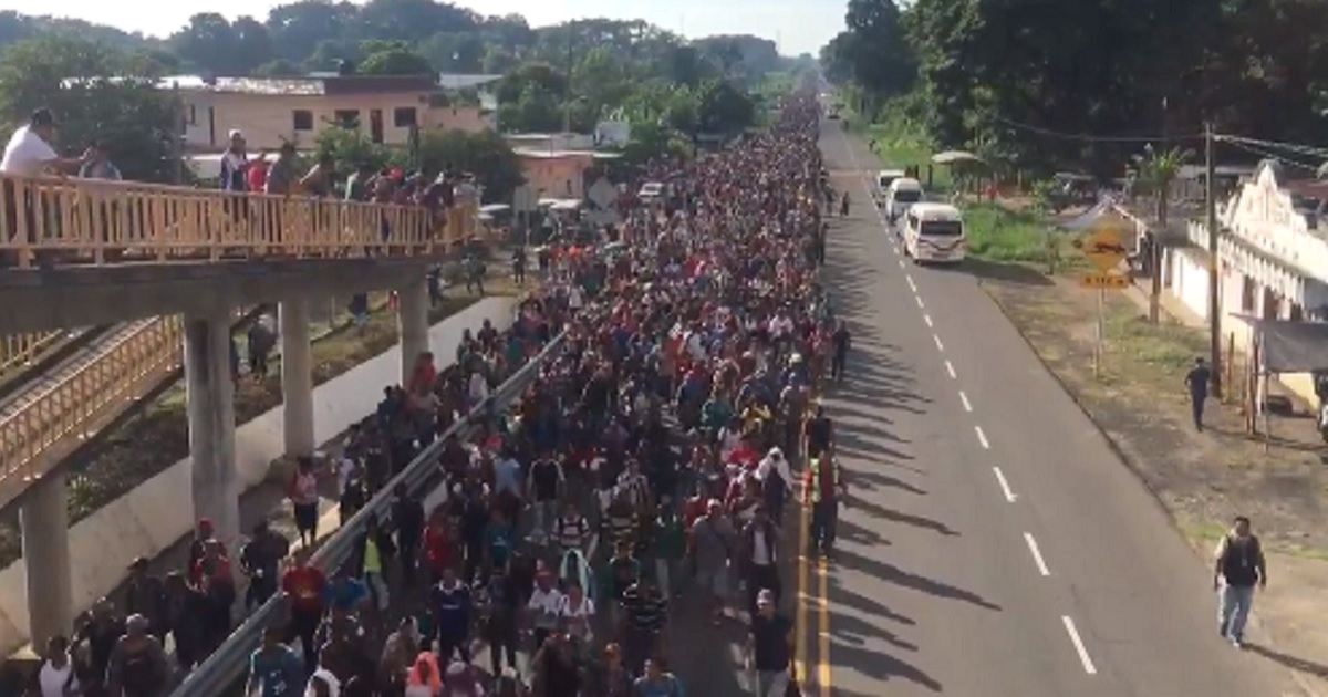 A caravan of migrants that started in Central America and is heading through Mexico has kept growing on its way to the United States border.