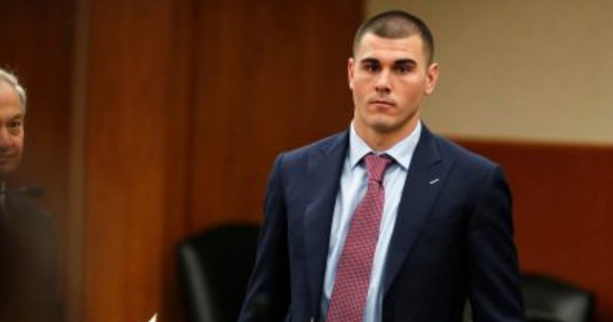 Denver Broncos backup quarterback Chad Kelly leaves after a court hearing Wednesday in the Arapahoe County Courthouse.