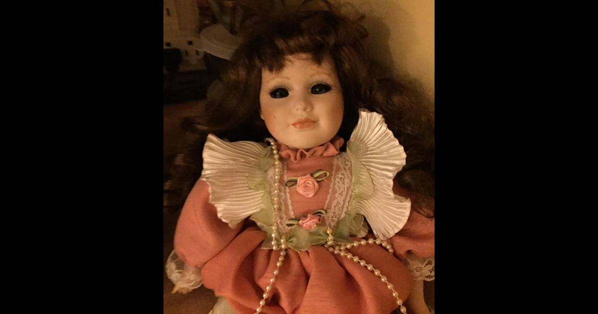 Creepy doll that haunts children at Halloween.