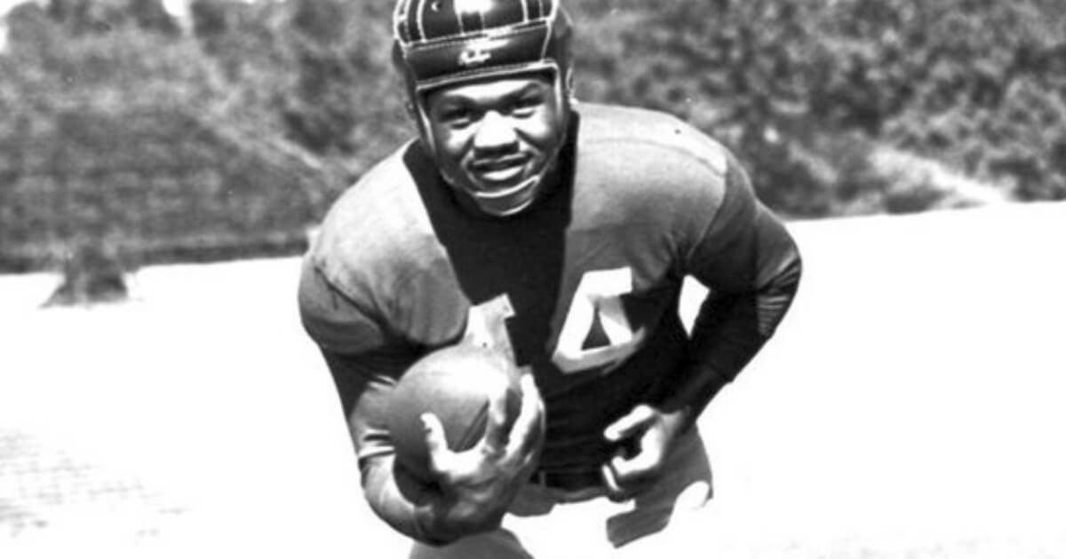 George Taliaferro, the star Indiana running back who in 1949 became the first black player drafted in the NFL.