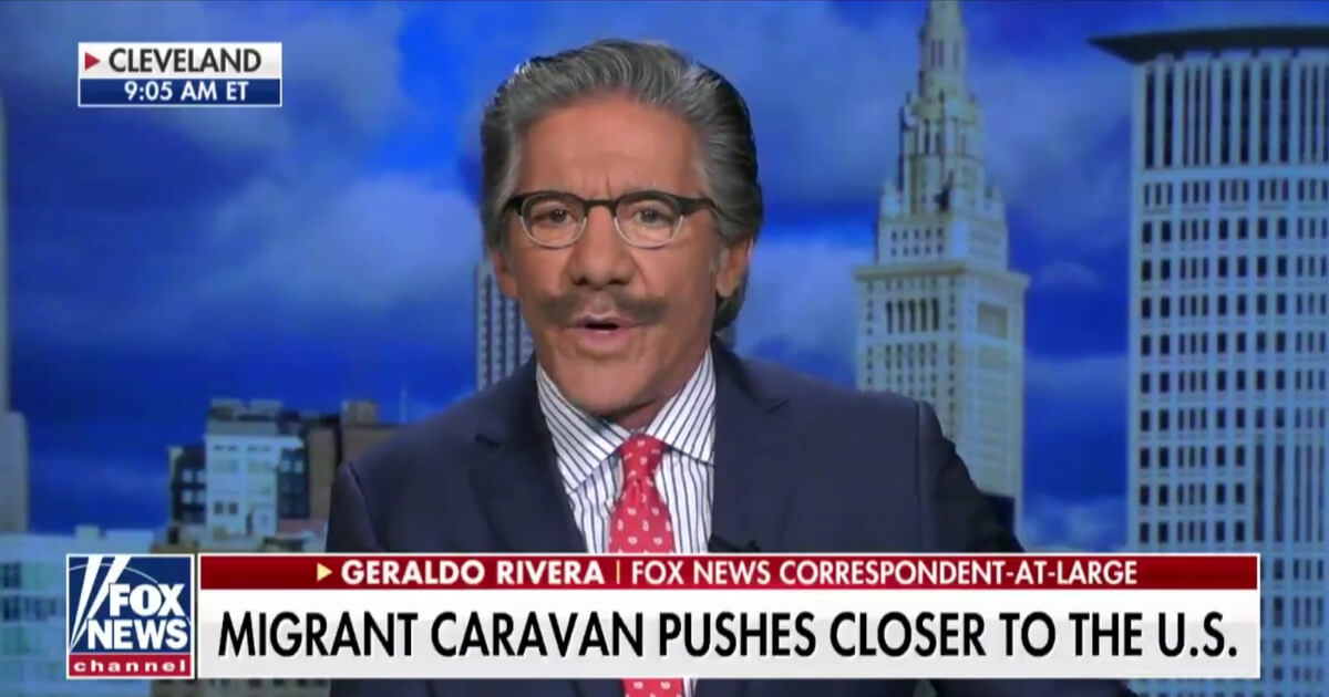 Geraldo Rivera appears on Fox News to discuss the caravan of Honduran migrants on their way to the U.S.