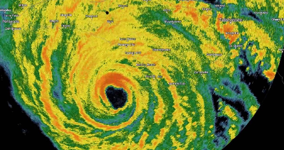 Satellite imagery of Hurricane Michael