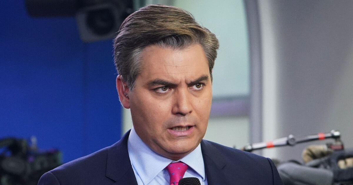 CNN's Jim Acosta is seen before a White House briefing Oct. 3.