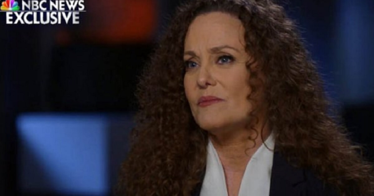 Julie Swetnick, an accuser of Supreme Court nominee Brett Kavanaugh, is pictured during her interview with NBC News that was aired Monday.