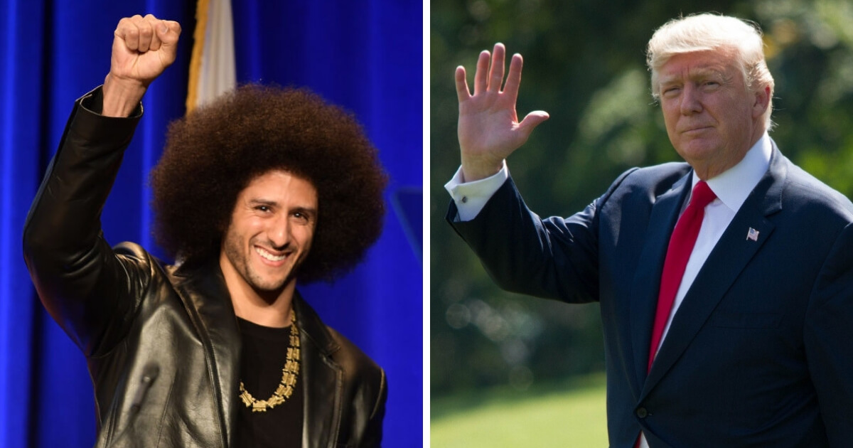 Could a meeting between noted anthem protester Colin Kapernick, left, and President Donald Trump be in the works?