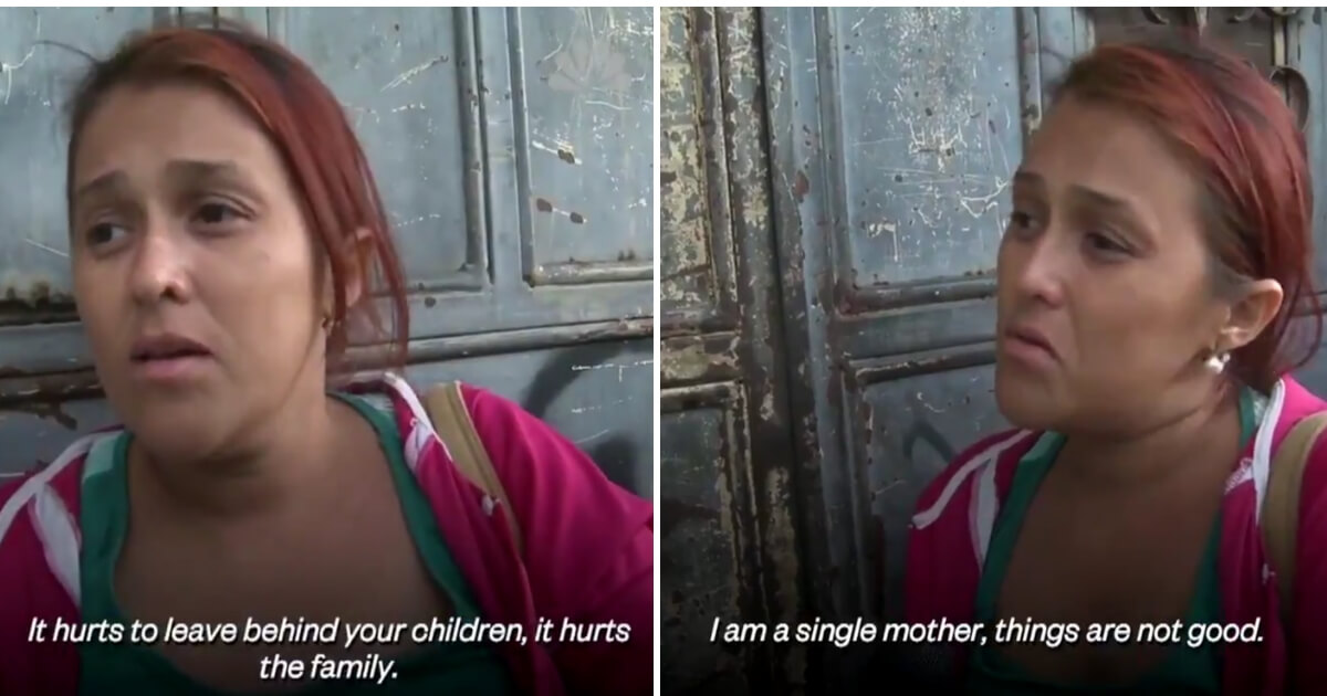 Honduran migrant Karen Aviles talks to NBC News about leaving her children behind as she attempts to enter the U.S. illegally.