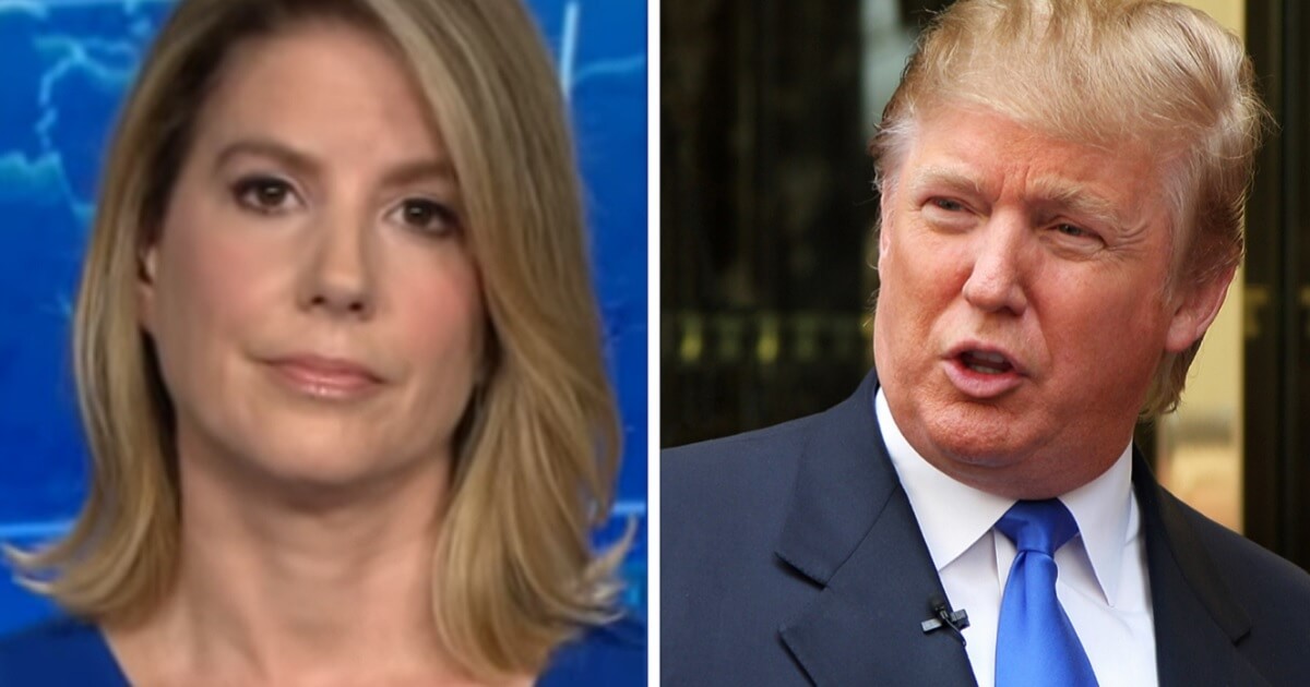 Kirsten Powers, left; and President Donald Trump, right.
