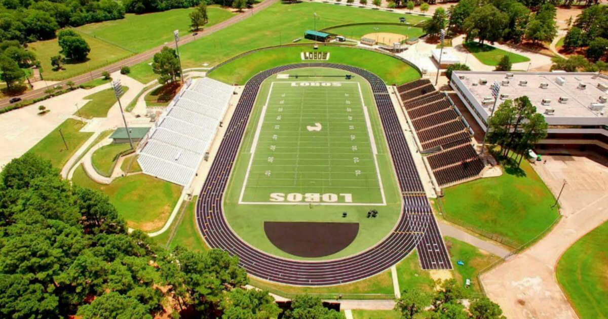 Lobo Stadium at Longview High School in Texas.