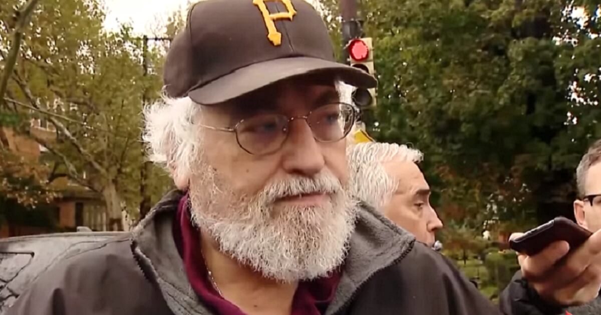 Chuck Diamond, the former rabbi of Tree of Life synagogue in Pittsburgh, is interviewed by the media after Saturday's shooting that left 11 people at the synagogue dead.