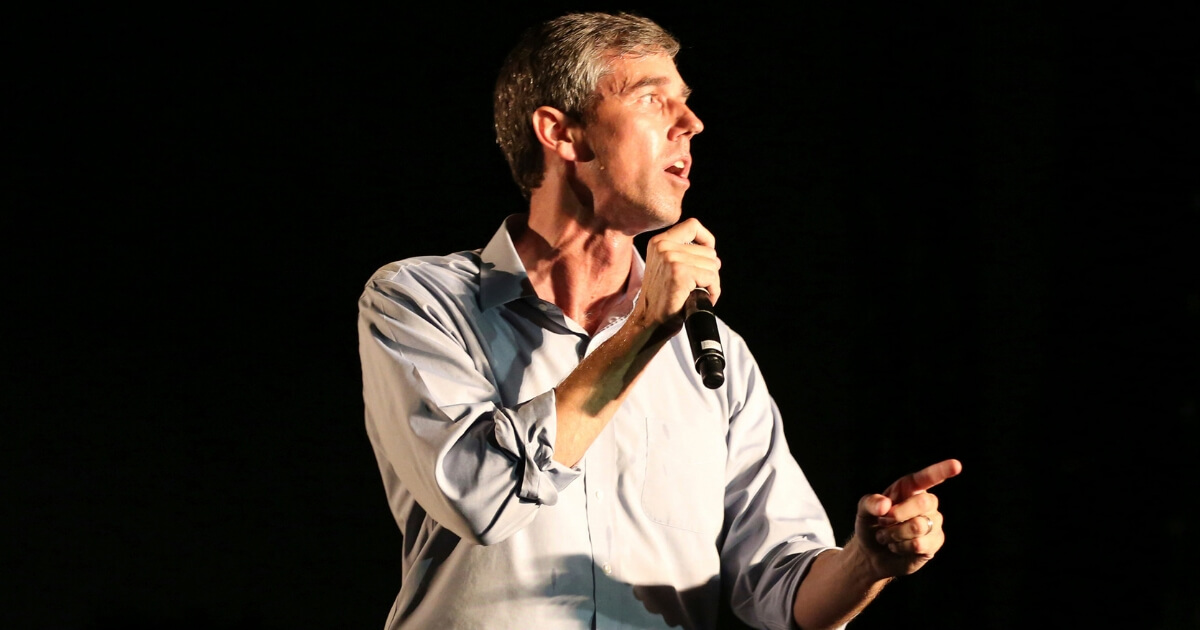 Rep. Beto O'Rourke, D-Texas, speaks to the crowd during the "Turn Out for Texas" concert and rally at Auditorium Shores on Sept. 29, 2018 in Austin, Texas.