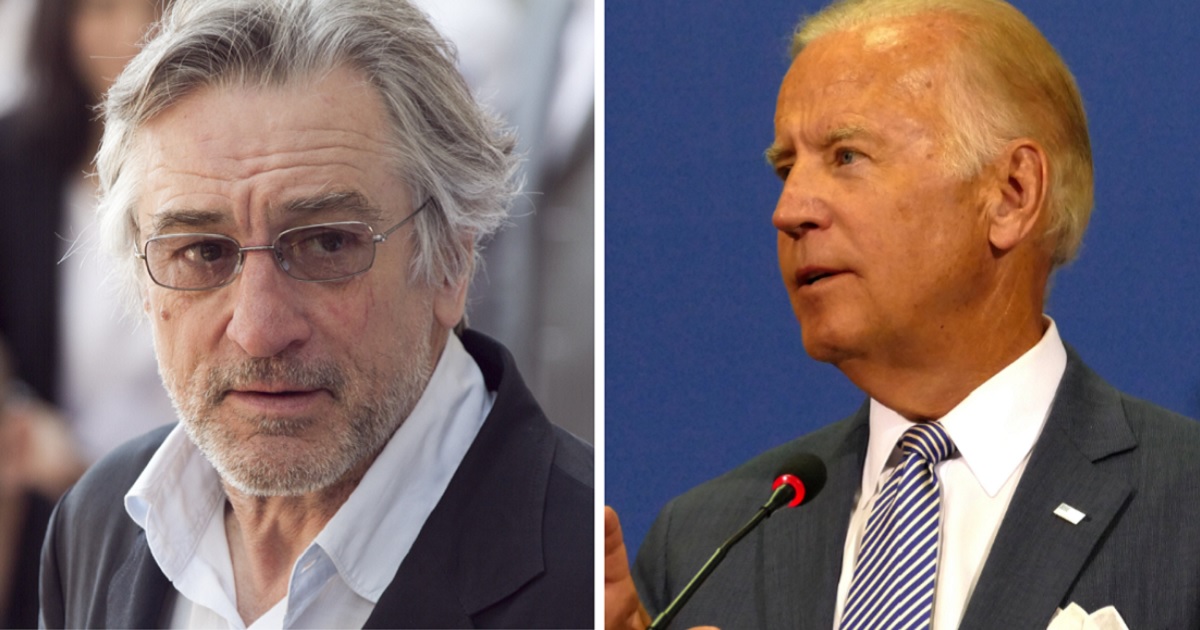 Robert De Niro, left, and former Vice President Joe Biden, right.