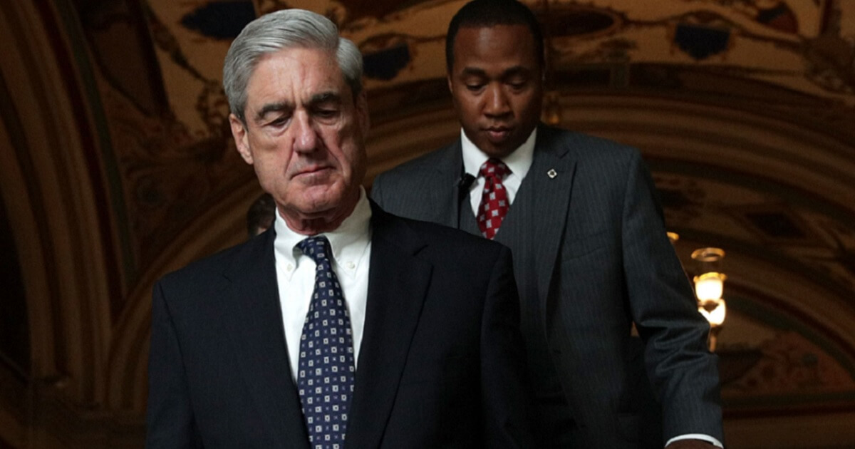 Special counsel Robert Mueller arrives in June 2017 for a closed-door meeting on Capitol Hill.