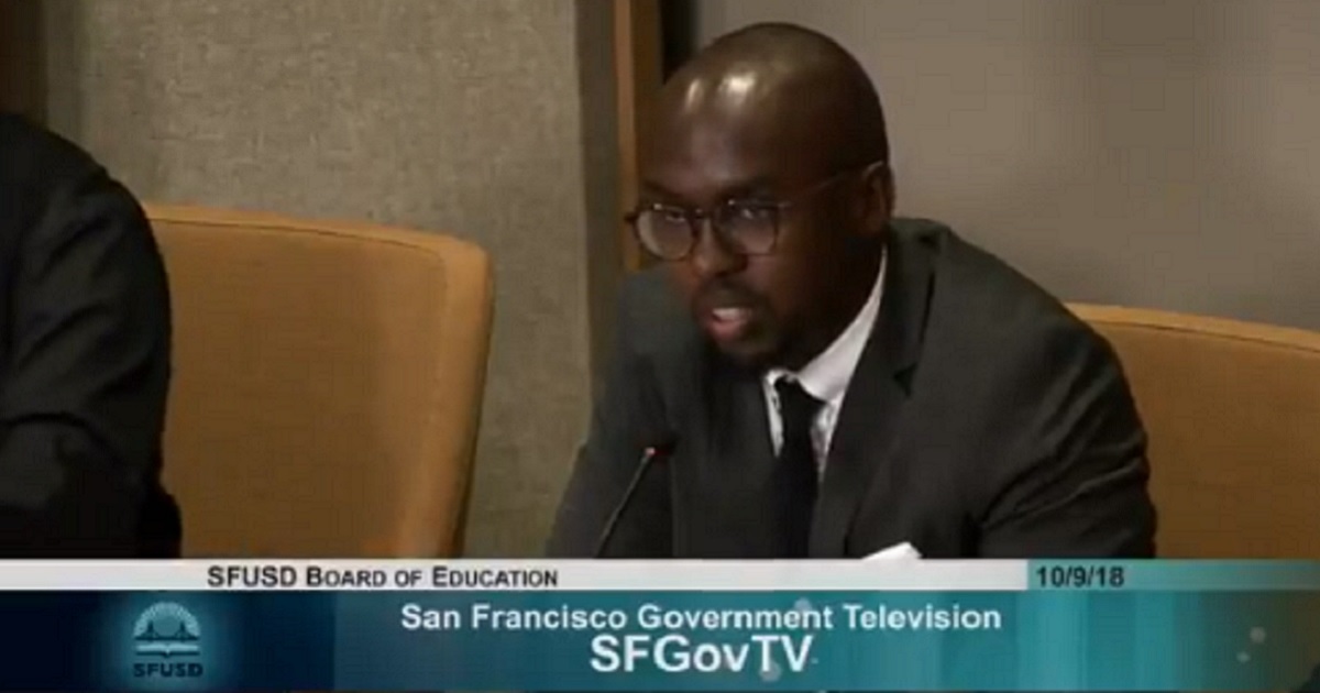 San Francisco Board of Education Chairman Stevon Cook said it's no longer necessary for the board to open its meetings with the Pledge of Allegiance.