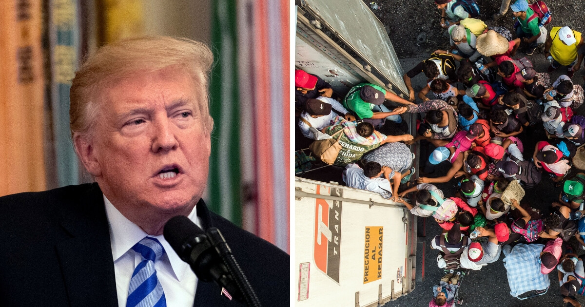 Donald Trump vs Migrant Caravan