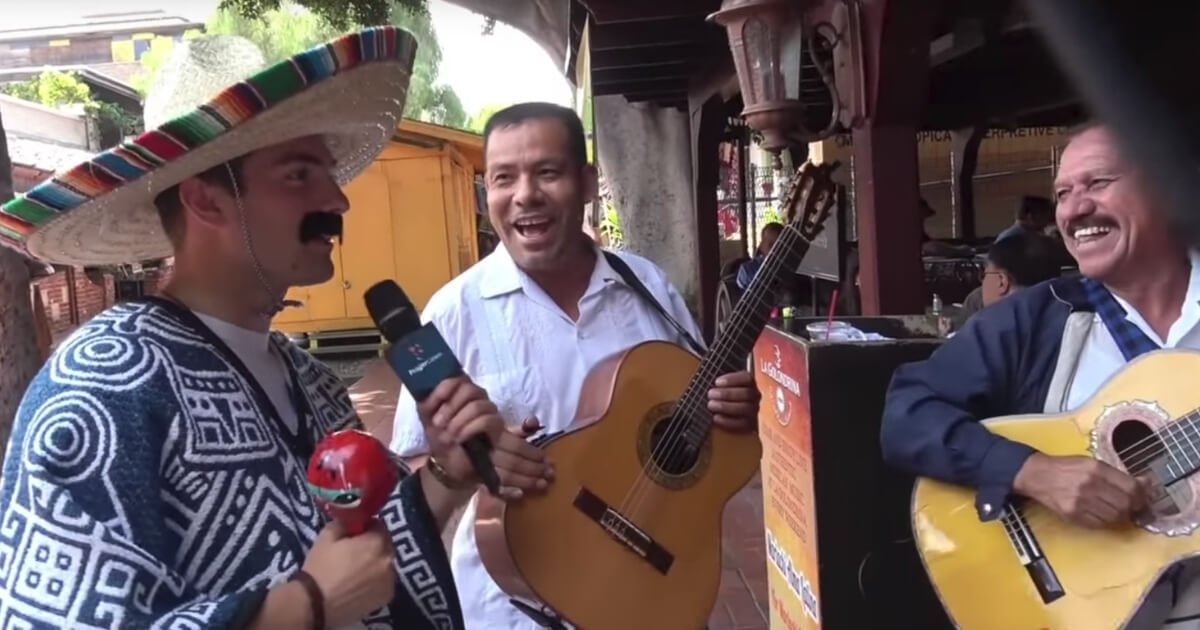 PragerU's Will Witt talks to Hispanics on Olvera Street in Los Angeles about his Mexican-inspired Halloween costume.