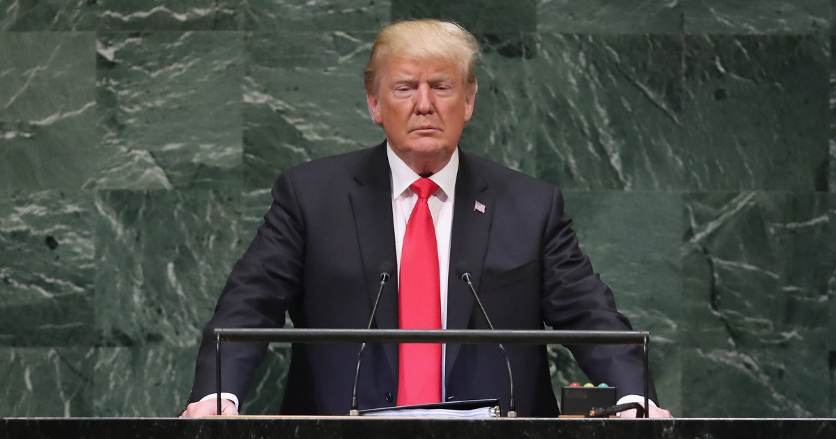 Donald Trump speaks at United Nations