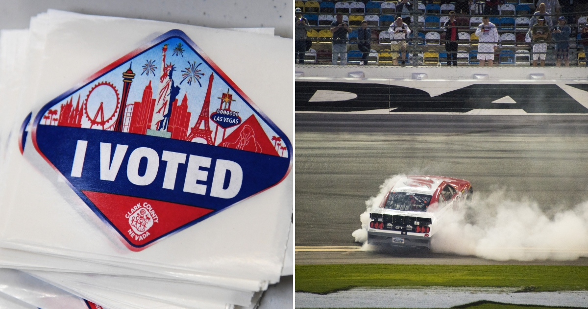 Voting sticker/ Daytona International Speedway