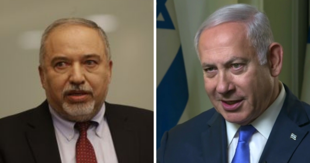 Avigdor Lieberman and Benjamin Netanyahu