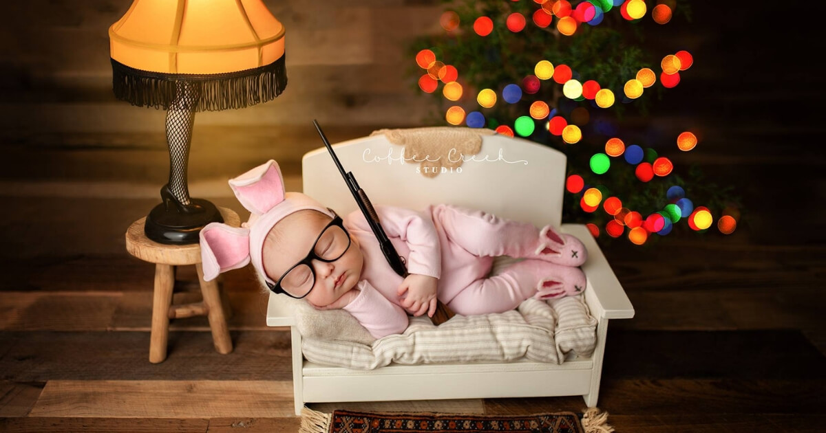 A Christmas Story Baby Photo Shoot