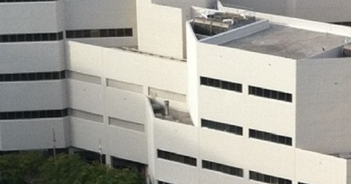 Broward County jail seen from the air.