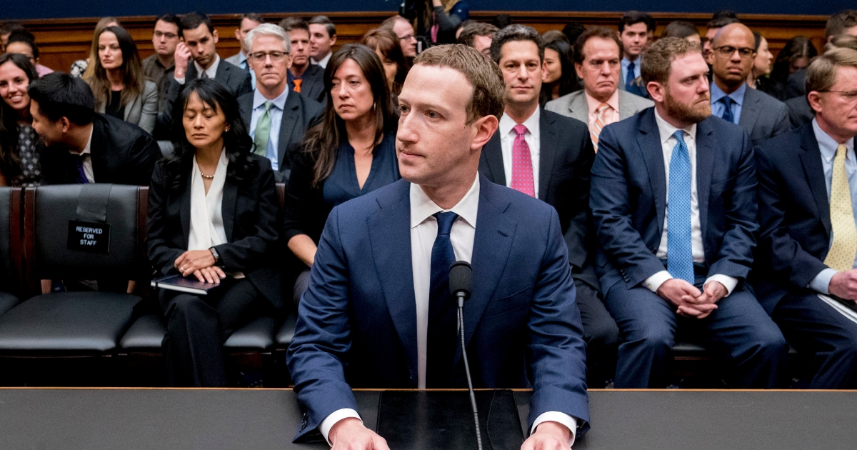 Facebook CEO Mark Zuckerberg arrives to testify before a House Energy and Commerce hearing on Capitol Hill in Washington on April 11, 2018, about the use of Facebook data to target American voters in the 2016 election and data privacy.