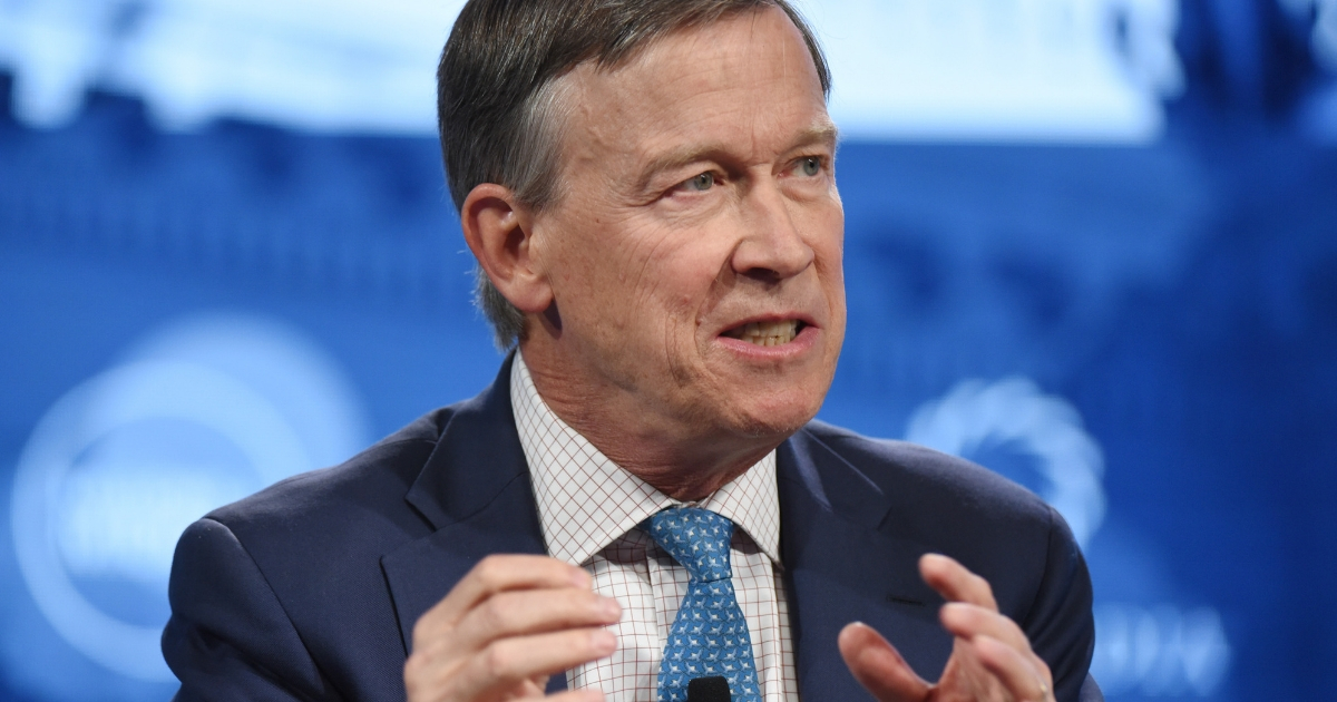 Colorado Gov. John Hickenlooper speaks during an event Sept. 24 in New York City.