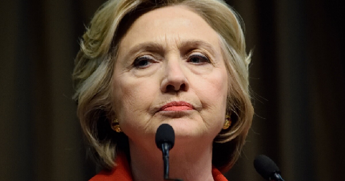 Hilly Clinton scowling in a file photo