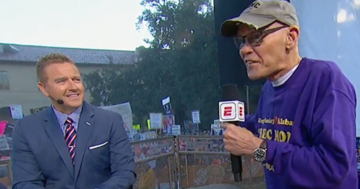 James Carville appears on ESPN's 'College Gameday'
